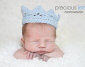 A Set of 3 Crowns for newborn baby photo prop red, white, pink, blue and mauve