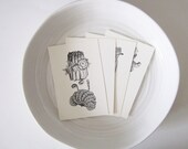 Lady Asparagus Letterpress Print