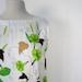 1960s Floral Dress / 60s Dress / Trumpet Vines / M Medium