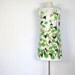 1960s Floral Dress / 60s Dress / Trumpet Vines / M Medium