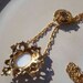 Vintage double cameo Necklace goldtone