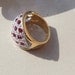Summer Sale Ruby gold cocktail ring Vintage size 5
