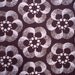 Brown Retro Flower - Original South African ShweShwe Designer  Fabric - 100 % Cotton