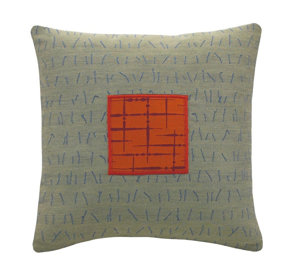 Orange Alchemy Squared Decorative Pillow 12 x 12 inches