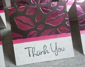 Pretty Pink Lips Mini Thank You Cards 2x2 (6)