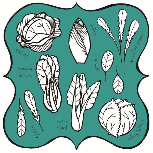 Leafy Vegetables Print
