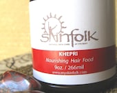 Khepri...god of the rising sun...Nourishing Hair Food... Transform Split Ends, Itchy Dry Scalp and Chemical Damage- 9oz glass jar
