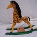 wooden rocking horse or giraffe