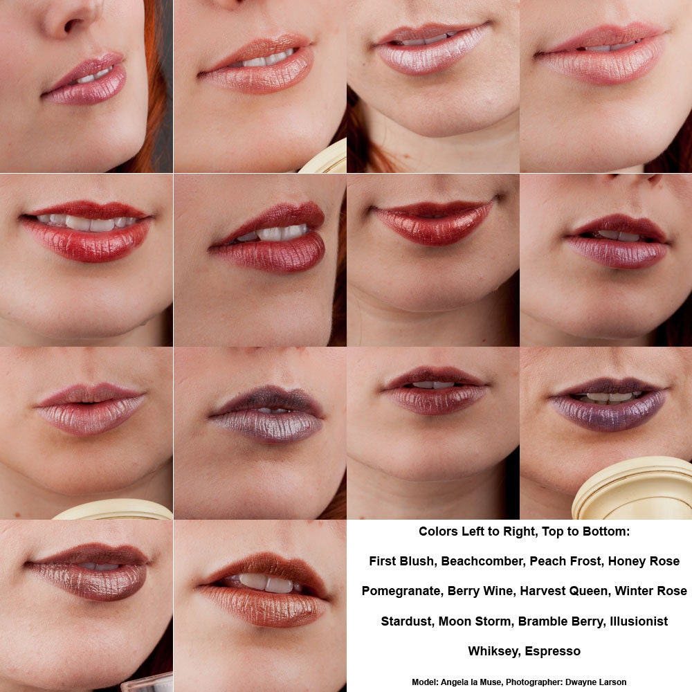 Mineral Lip Gloss Sample Set, You Pick Four Colors