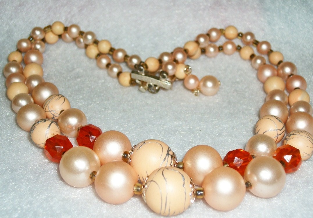 Vintage Double Strand Faux Pearls