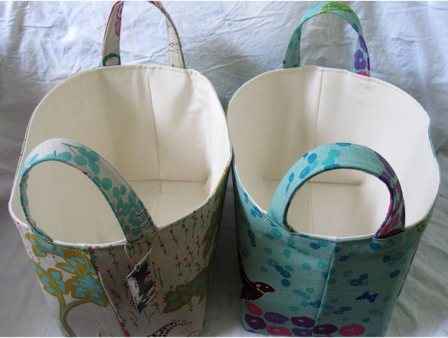Six X Large Comfy Fabric Storage Bins Custom listing for Visty