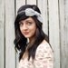 Knit Headband in Grey with Large Bow // Adult Light Gray Bow // Preppy Knitted Headband