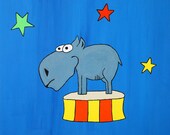 Hornless Rhino 8"x10" Print