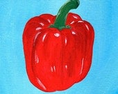 A Simple Red Bell Pepper 5"x7" print