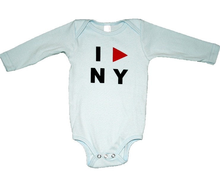 Urban Baby I Play NY Long Sleeve Onesie