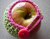 Lime Green With Hot Pink Border Apple Cozy