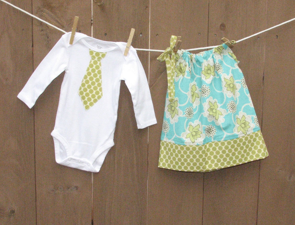 Brother Sister Matching .MADISON.  Dress and Tie T-shirt or Onesie. Picture Perfect Perfection.