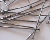 Gunmetal Head Pin 2 inch 20 gauge - quantity 50 - (ST351)