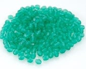 Czech Fire Polish Glass Bead Round 4mm Emerald Green Matte (ST216-50)