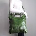 Olive green leather handbag / shoulder bag / purse / tote / Brook / tftateam