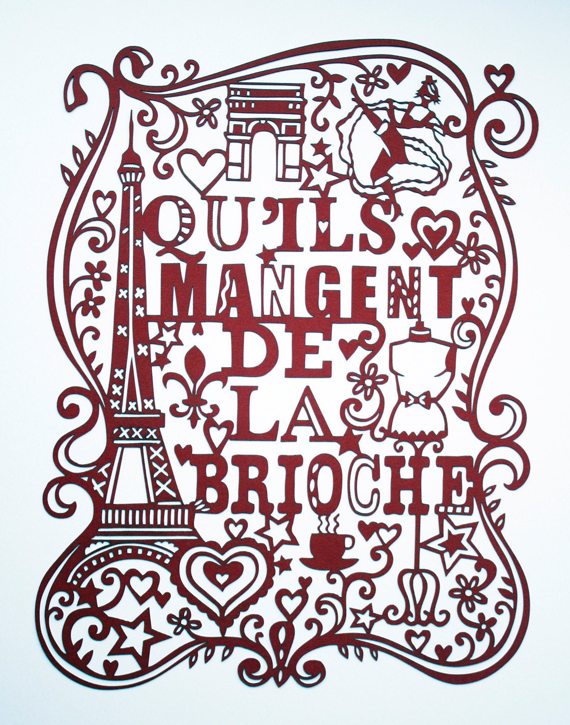 City Series no.3 - Paris. Laser-cut.