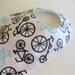 Baby Boy Bib . Eco-Organic  . Bicycles