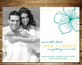 SINGLE FLOWER...Custom Save the Date Announcement...by KM Thomas Designs Il_170x135