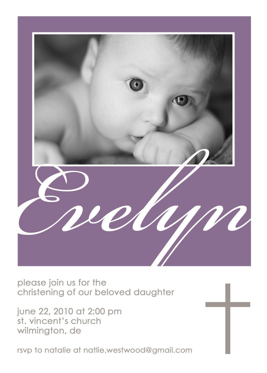 Blessed - Custom Baptism Photo Invitation Il_570xn