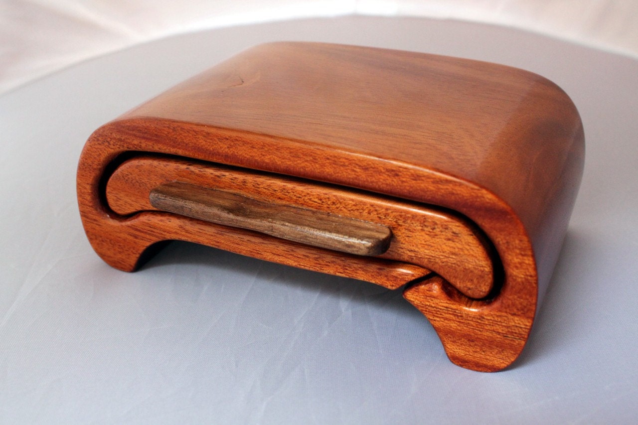 Trinket box Handmade from Rare Cuban Mahogany