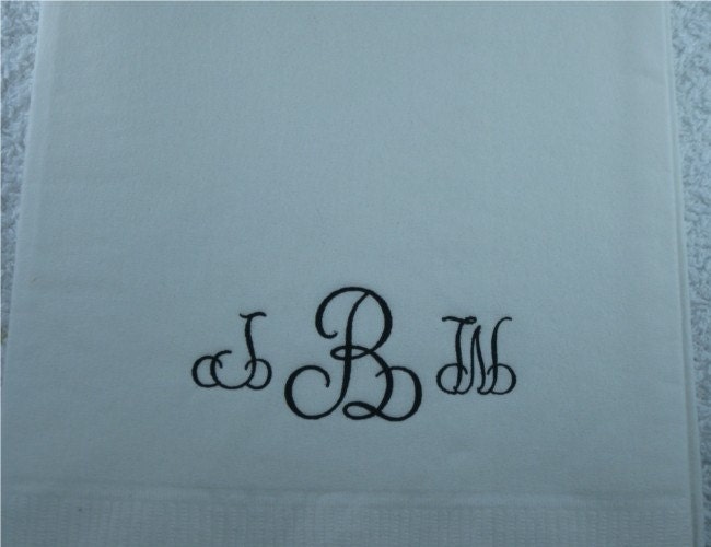 Personalized guest towels