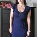 Little Blue Dress With Ruffled Sleeves