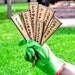 VEGETABLE and HERB plant markers ceramic veggie garden stakes  (Set of 4)