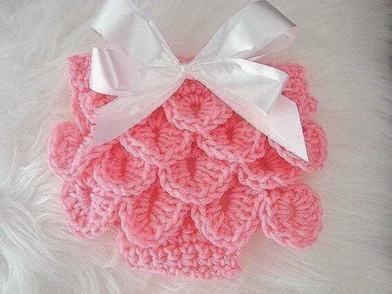 CROCHET supplies PATTERNs Diaper Cover , 416, Crocodile Stitch, tushie cover, nappy cover... newborn to 12 months