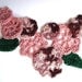 applique, CROCHET PATTERN No 81, flower, leaves,  8 petal motif, and leaf, accessories, pins, brooches, embellishment, trims,