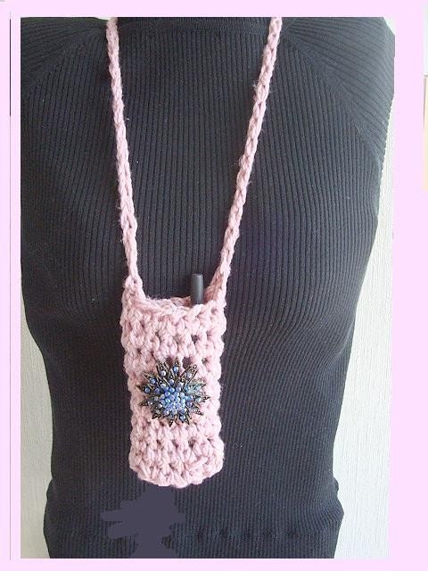 CROCHET PATTERN Cell Phone Pouch num. 369   Permission to sell your finished items