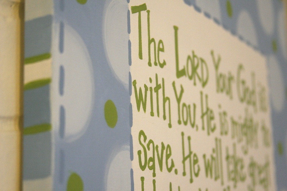 20x20 Bible verse on canvas