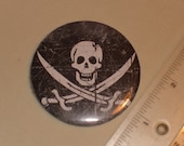 Pirate Jolly Roger Button
