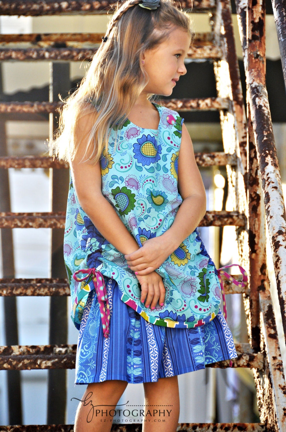 SALE   SALE  Girl's Two Piece A-Line Top and Matching Skirt, Size 5