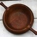 Wood Bowl With Handles Vintage Primitive