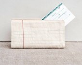lined check book holder