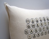 typewriter pillow