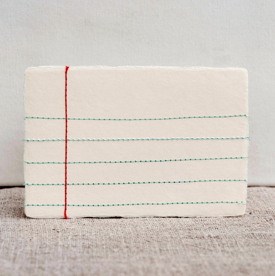 sewn card