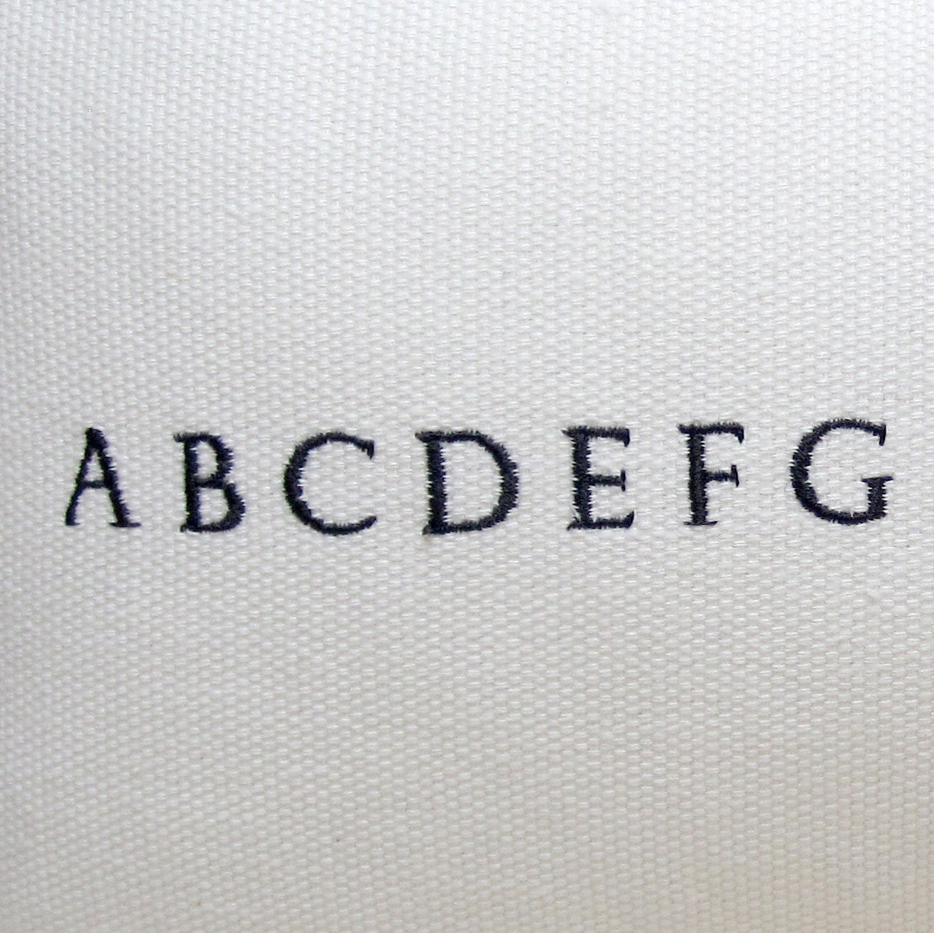 alphabet pillow / white