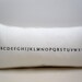 alphabet pillow / white