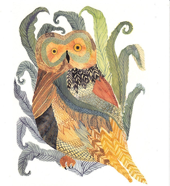Owl Fern - Limited Edition Print