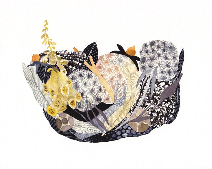 Botanical Nest- Archival Print