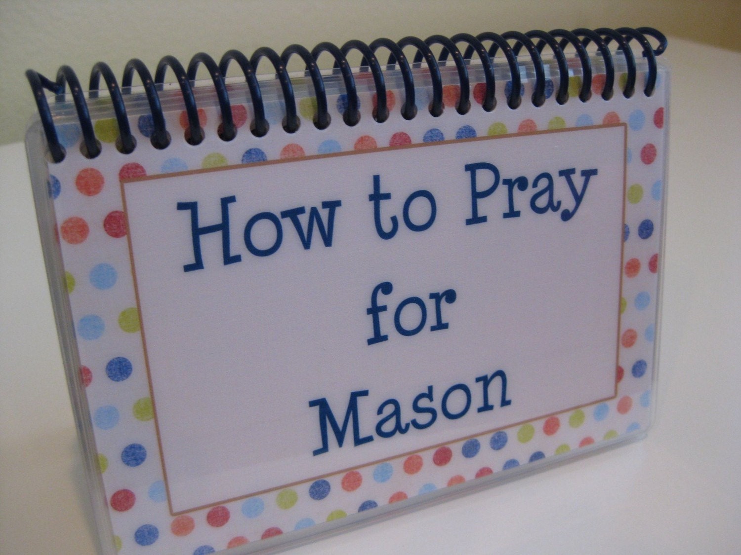 How to Pray for Your Children - PERSONALIZED Set, Spiral-Bound, Laminated Prayer Cards