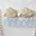 Raindrop Silver Rainy Day Silver Blue Cloud Earrings