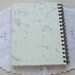Pressed Statice JOURNAL NOTEBOOK Recycled Handmade Flower Paper
