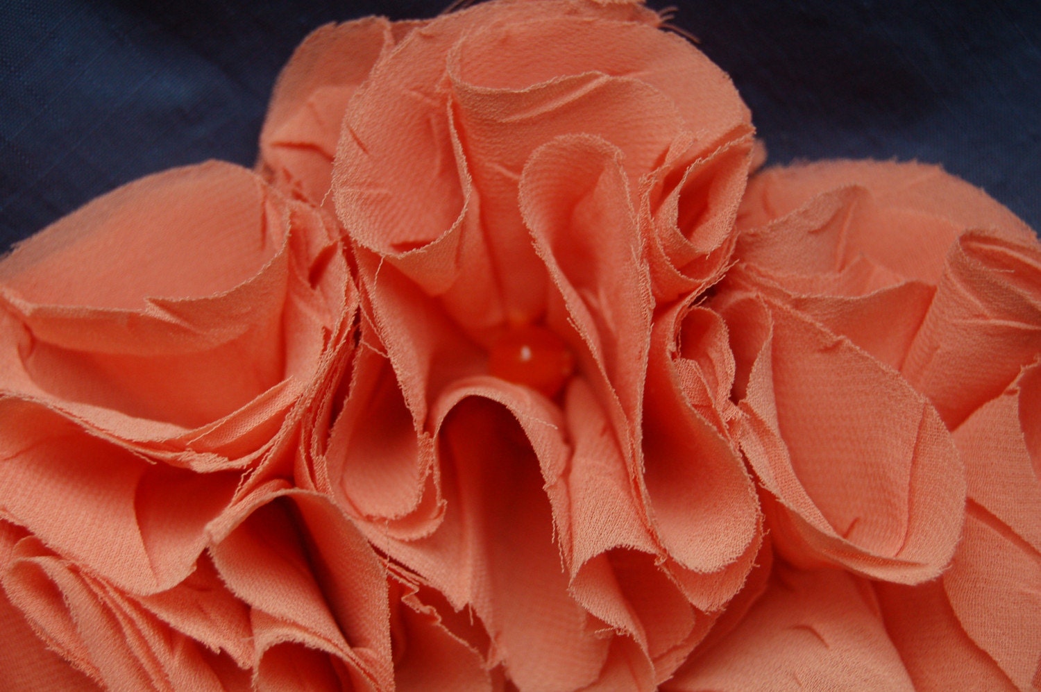 Wind Tossed Flowers Necklace- Orange